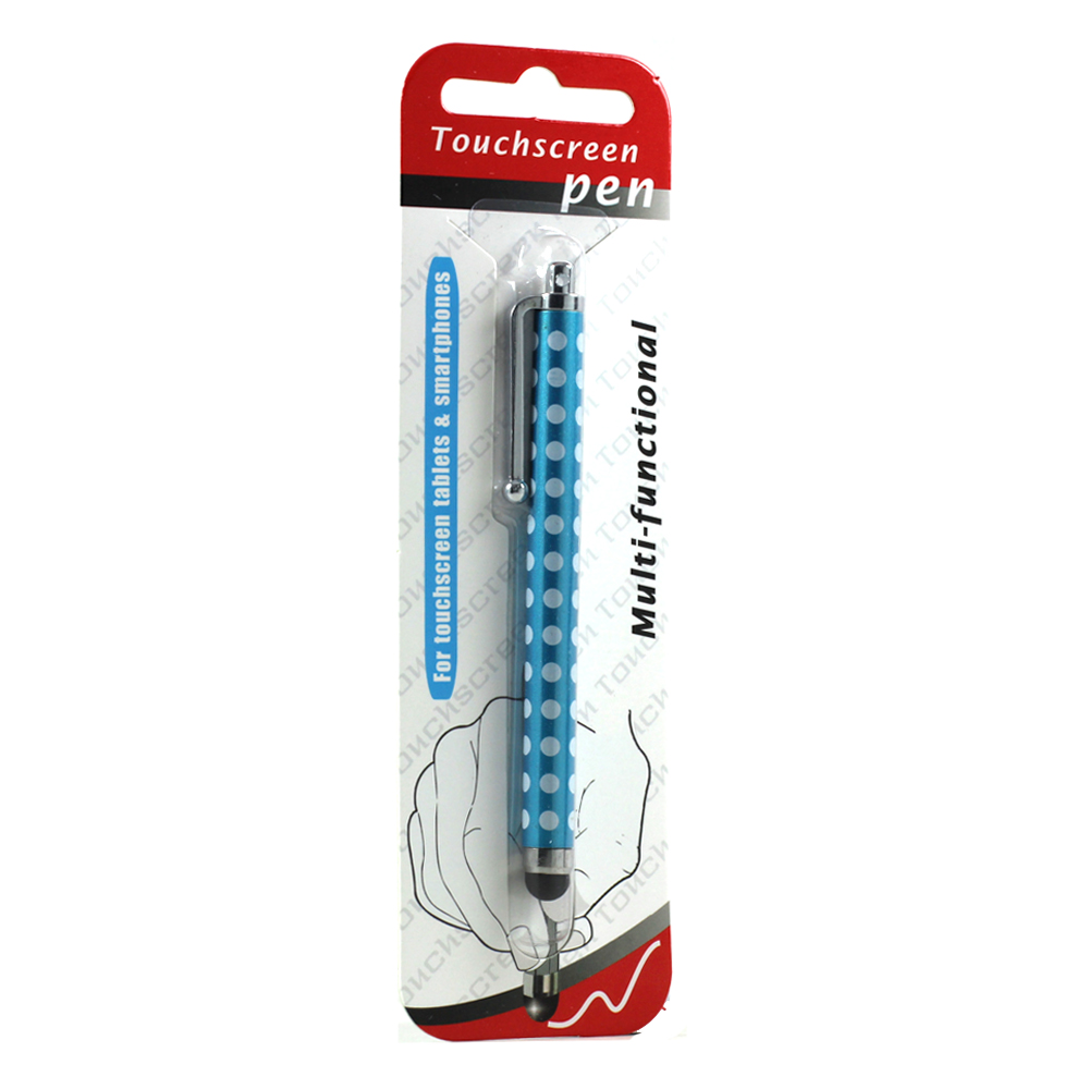 Polka Dot Slim Stylus Touch Pen (Blue)